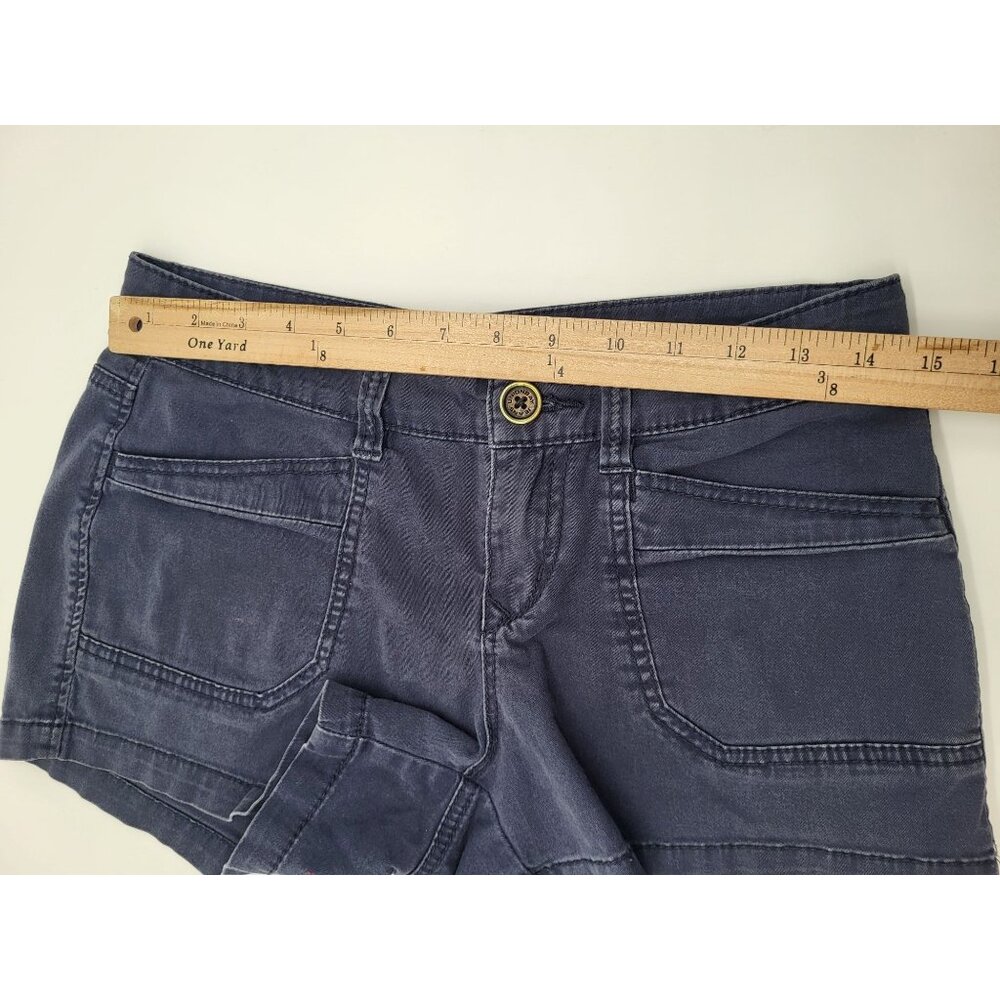 UNIONBAY Juniors SZ 5 Vintage Indigo Blue Mini Shorts y2k Preppy summer - Picture 4 of 9